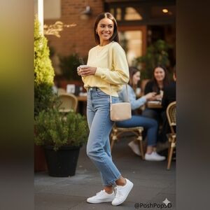 Athleta Yellow Sweater Top Size SP